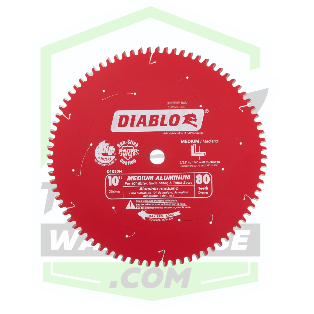 Diablo Aluminum Saw Blade 10"